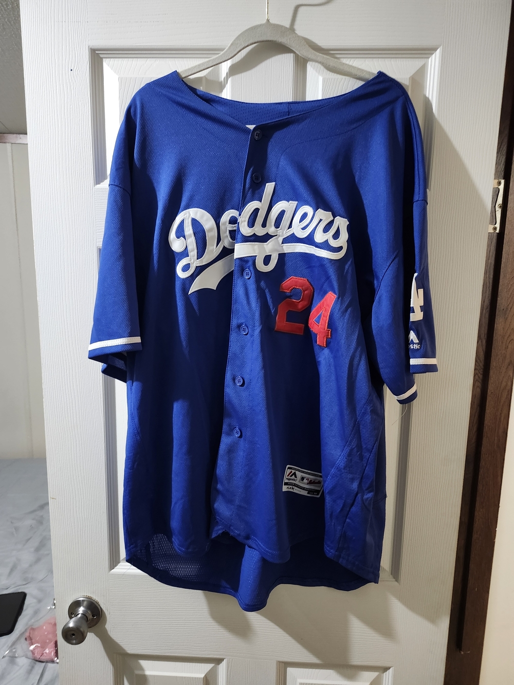 Dodgers #24 Blue Baseball Jersey. Cabello